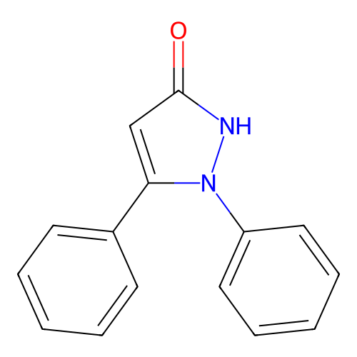 2,3-diphenyl-1H-pyrazol-5-one structure