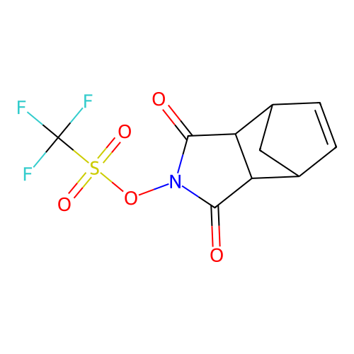 Norbornenedicarboximidyl triflate structure