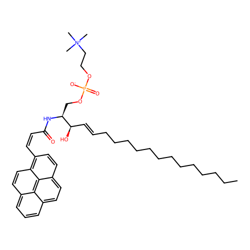N-(3-(1-Pyrene)propenoyl)sphingomyelin structure