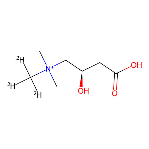 [(2R)-3-carboxy-2-hydroxy-propyl]-dimethyl-(trideuteriomethyl)ammonium structure