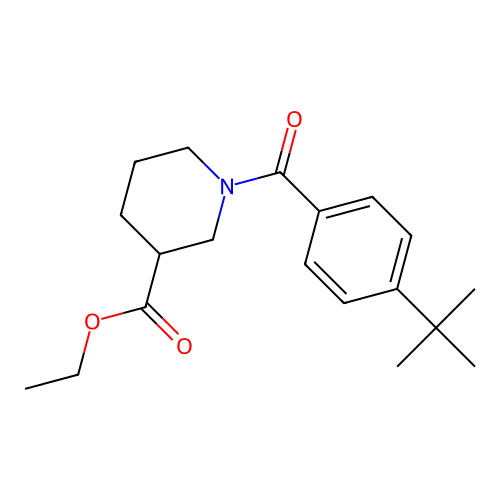 Ethyl 1-(4-tert-butylbenzoyl)piperidine-3-carboxylate structure