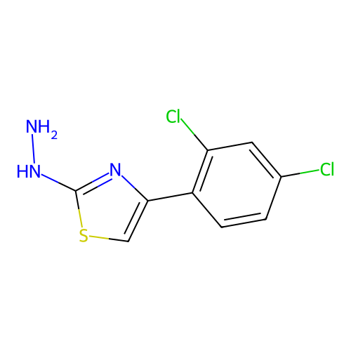 4-(2,4-Dichlorophenyl)-2-hydrazinylthiazole structure