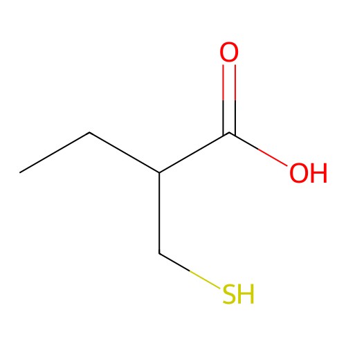 2-(Mercaptomethyl)butanoic Acid structure