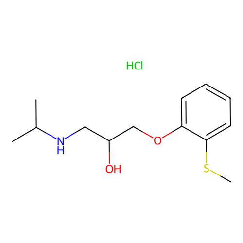 Tiprenolol Hydrochloride structure