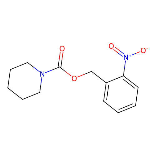 2-Nitrobenzyl piperidine-1-carboxylate structure