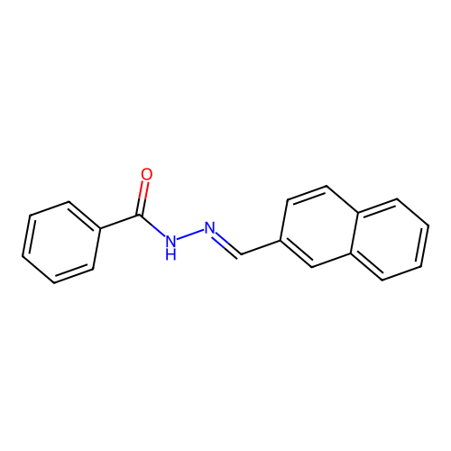N'-(2-naphthylmethylene)benzohydrazide structure