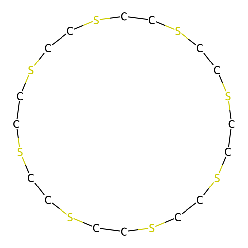 1,4,7,10,13,16,19,22-Octathiacyclotetracosane structure