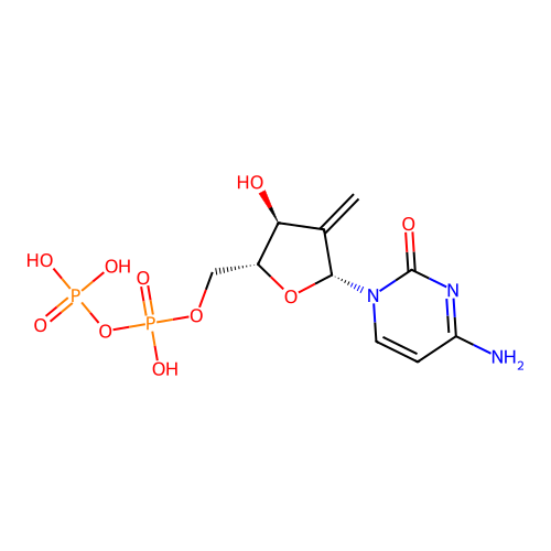2   -Deoxy-2   -methylenecytidine-5   -diphosphoric acid structure