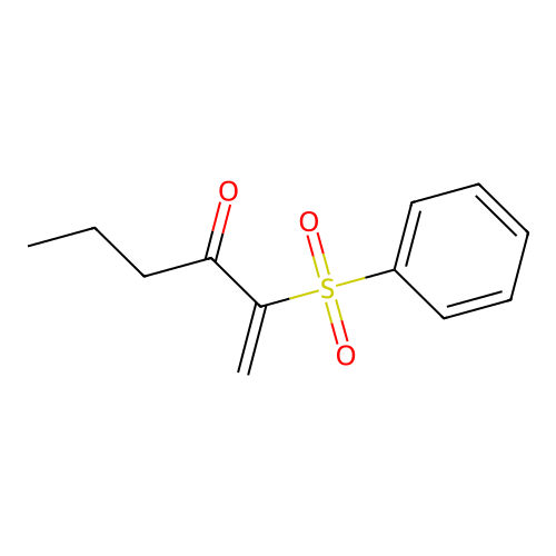 2-(Benzenesulfonyl)hex-1-en-3-one structure