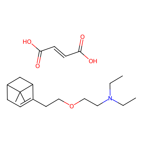 Triethylamine, 2-(2-(6,6-dimethyl-2-norpinen-2-yl)ethoxy)-, maleate structure