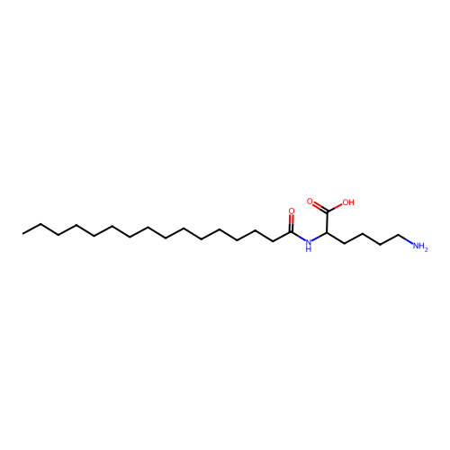 n-Palmitoyl lysine structure