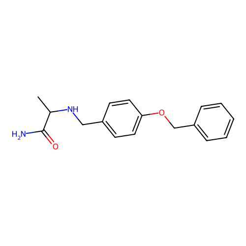 2-[(4-Phenylmethoxyphenyl)methylamino]propanamide structure