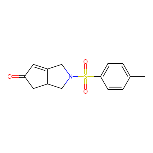2-Tosyl-2,3,3a,4-tetrahydrocyclopenta[c]pyrrol-5(1H)-one structure