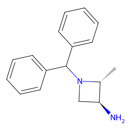 (2R,3S)-3-Amino-1-benzhydryl-2-methylazetidine structure
