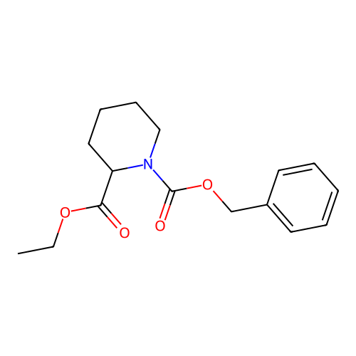 1-Benzyl 2-ethyl piperidine-1,2-dicarboxylate structure