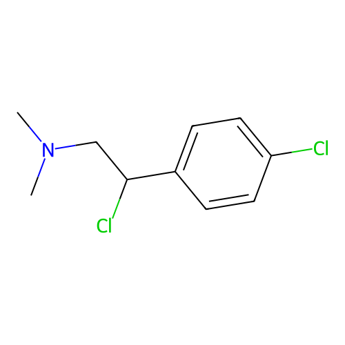 2-氯-2-(4-氯苯基)-N,N-二甲基乙胺 structure