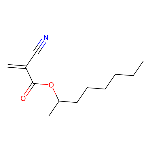2-Octyl Cyanoacrylate structure
