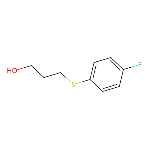 3-[(4-Fluorophenyl)thio]propan-1-ol structure