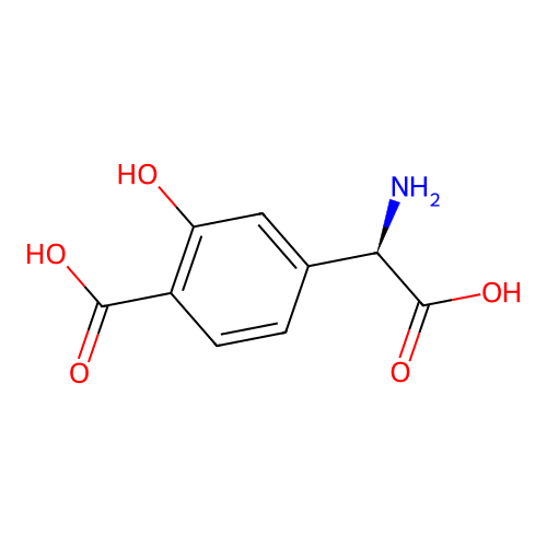 (R)-4-Carboxy-3-hydroxyphenylglycine structure