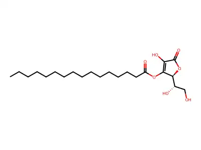 (palmitoyloxy)-L-ascorbic acid structure