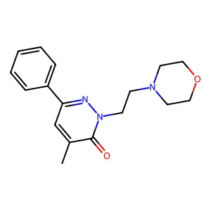 4-Methyl-2-(2-morpholin-4-ylethyl)-6-phenylpyridazin-3-one structure