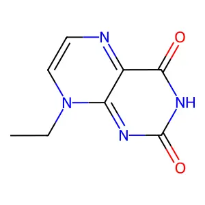 2,4(3H,8H)-Pteridinedione, 8-ethyl- structure