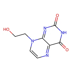Lumazine, 8-(2-hydroxyethyl)- structure