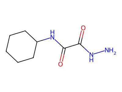 N-cyclohexyl-2-hydrazinyl-2-oxoacetamide structure