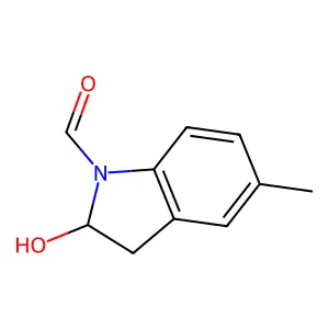 2-Hydroxy-5-methyl-1-indolinecarbaldehyde structure