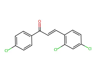 1-(4-Chlorophenyl)-3-(2,4-dichlorophenyl)-2-propen-1-one structure