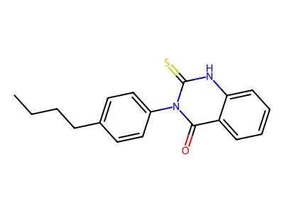 3-(4-Butyl-phenyl)-2-mercapto-3H-quinazolin-4-one structure
