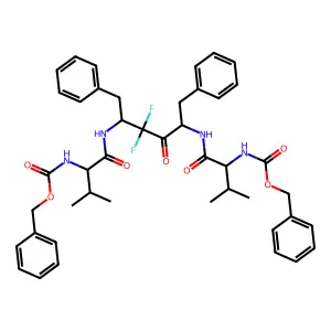 Bis(Val-NH)-diF-acetone deriv. structure