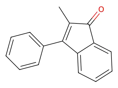 2-methyl-3-phenyl-1H-inden-1-one structure