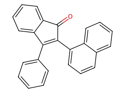 1H-Inden-1-one, 2-(1-naphthalenyl)-3-phenyl- structure