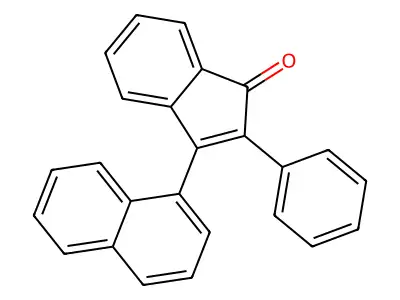 1H-Inden-1-one, 3-(1-naphthalenyl)-2-phenyl- structure