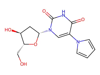 2'-Deoxy-5-(1H-pyrrol-1-yl)uridine structure
