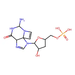 3,N(4)-乙烯-3'-脱氧鸟苷一磷酸 structure
