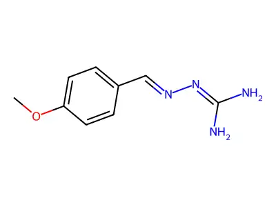 Amino(2-(4-Methoxybenzylidene)Hydrazinyl)Methaniminium Chloride structure