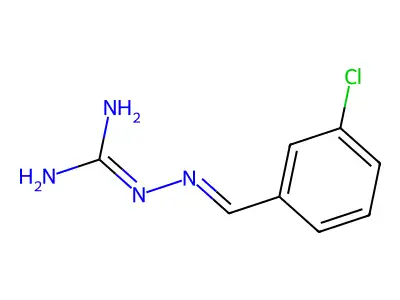 Amino(2-(3-Chlorobenzylidene)Hydrazinyl)Methaniminium Chloride structure