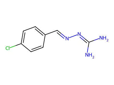 2-[(E)-(4-chlorophenyl)methylidene]-1-hydrazinecarboximidamide structure