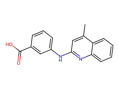 3-(4-Methyl-quinolin-2-ylamino)-benzoic acid structure