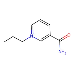 1-Propylpyridin-1-ium-3-carboxamide structure