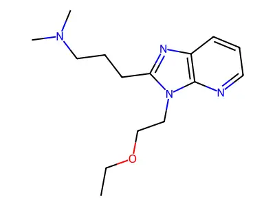 3H-Imidazo(4,5-b)pyridine-2-propanamine, N,N-dimethyl-3-(2-ethoxyethyl)- structure