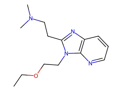 3H-Imidazo(4,5-b)pyridine-2-ethanamine, N,N-dimethyl-3-(2-ethoxyethyl)- structure