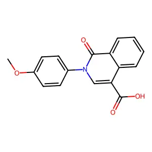 2-(4-Methoxyphenyl)-1-oxo-1,2-dihydroisoquinoline-4-carboxylic acid structure