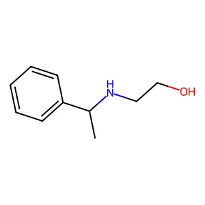2-(((1S)-1-phenylethyl)amino)ethan-1-ol structure