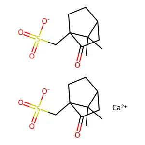 樟脑磺酸钙 structure