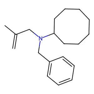 N-苄基-N-(2-甲基丙烯-1-基)环辛胺 structure