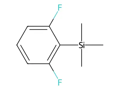 Benzene, 1,3-difluoro-2-(trimethylsilyl)- structure
