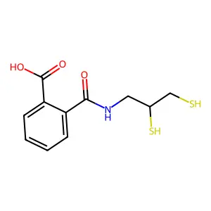 N-(2,3-Dimercaptopropyl)phthalamidic acid structure